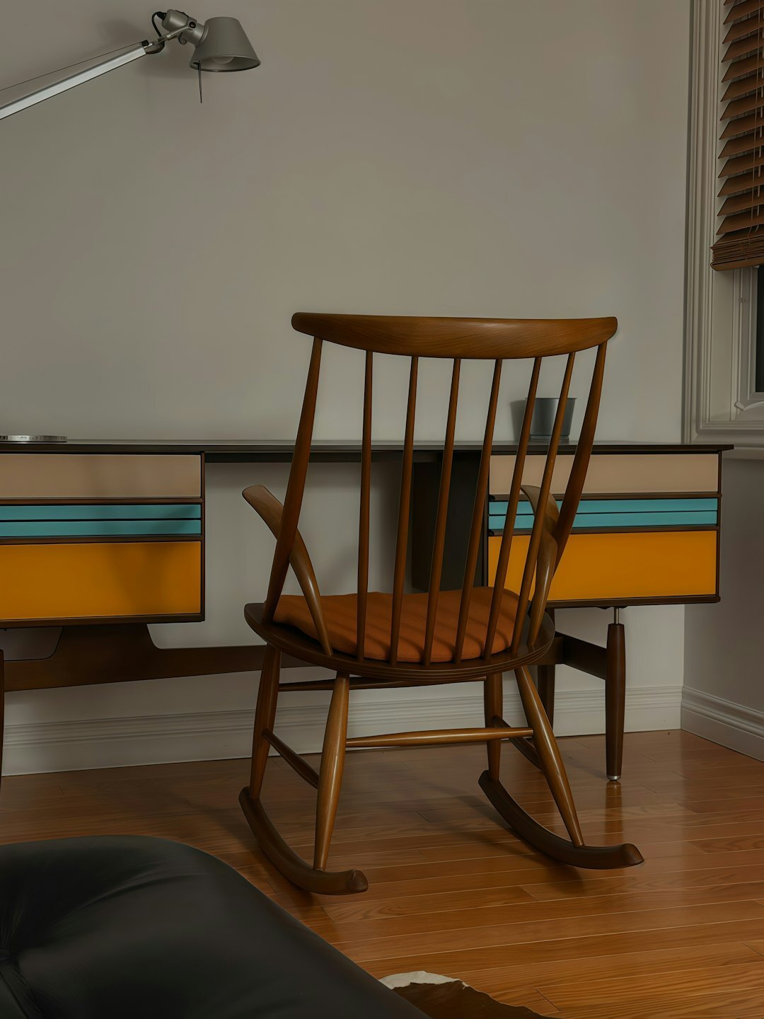 Danish editor and writer sitting at a wooden desk